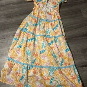 Marie Tropical Print  women dress